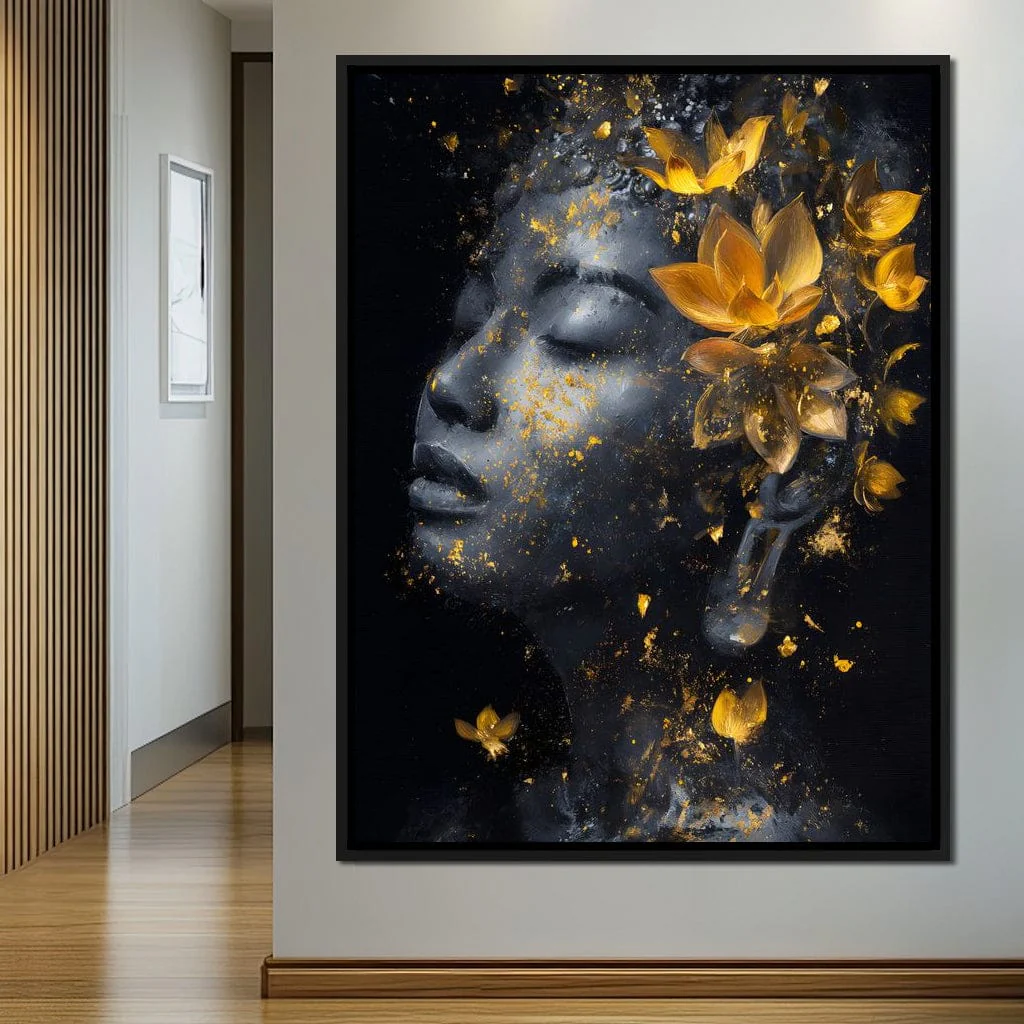 Golden Lotus Reverie Portrait - Image 9