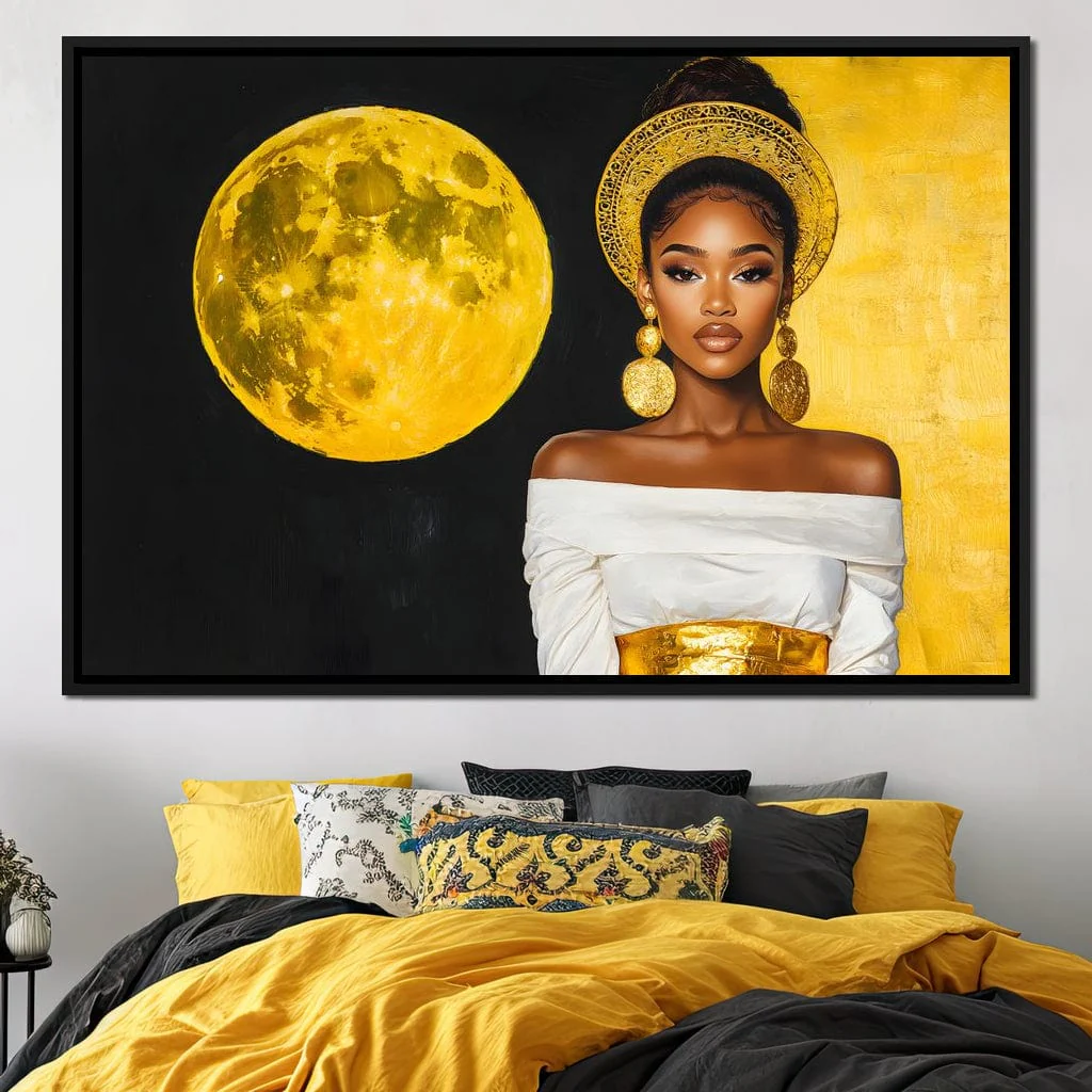 Golden Moon Goddess Portrait - Image 2