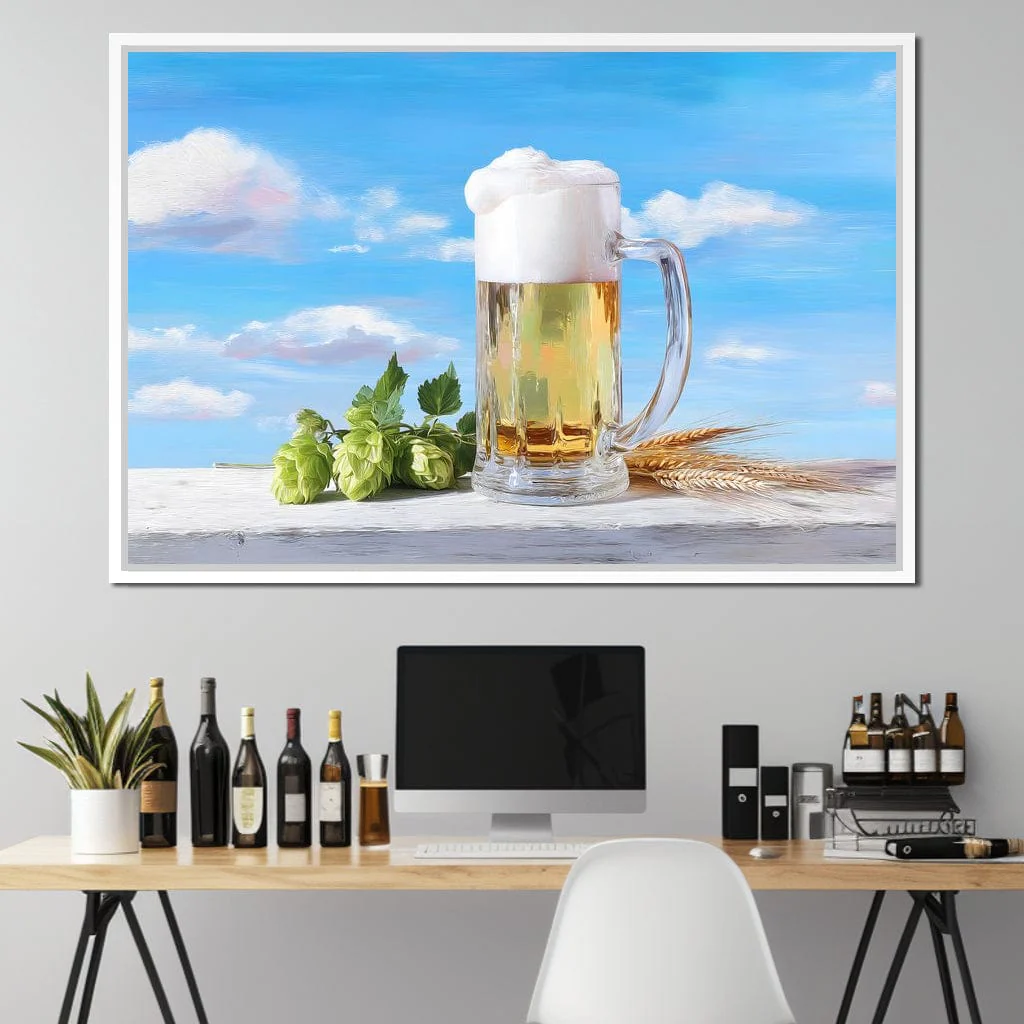 Golden Mug Amidst Summer Clouds - Image 12