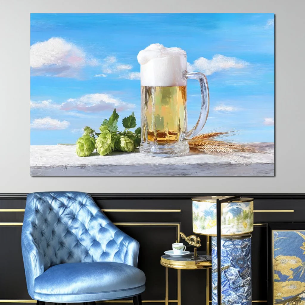 Golden Mug Amidst Summer Clouds - Image 6