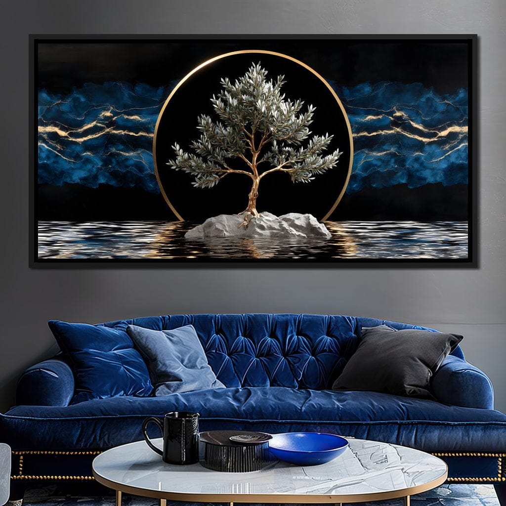 Golden Olive Tree Halo Reflection - Image 3
