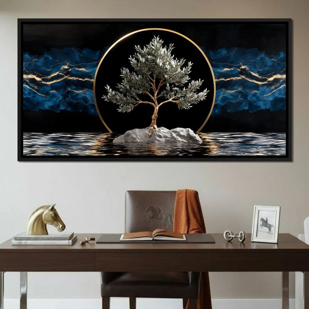 Golden Olive Tree Halo Reflection - Image 5