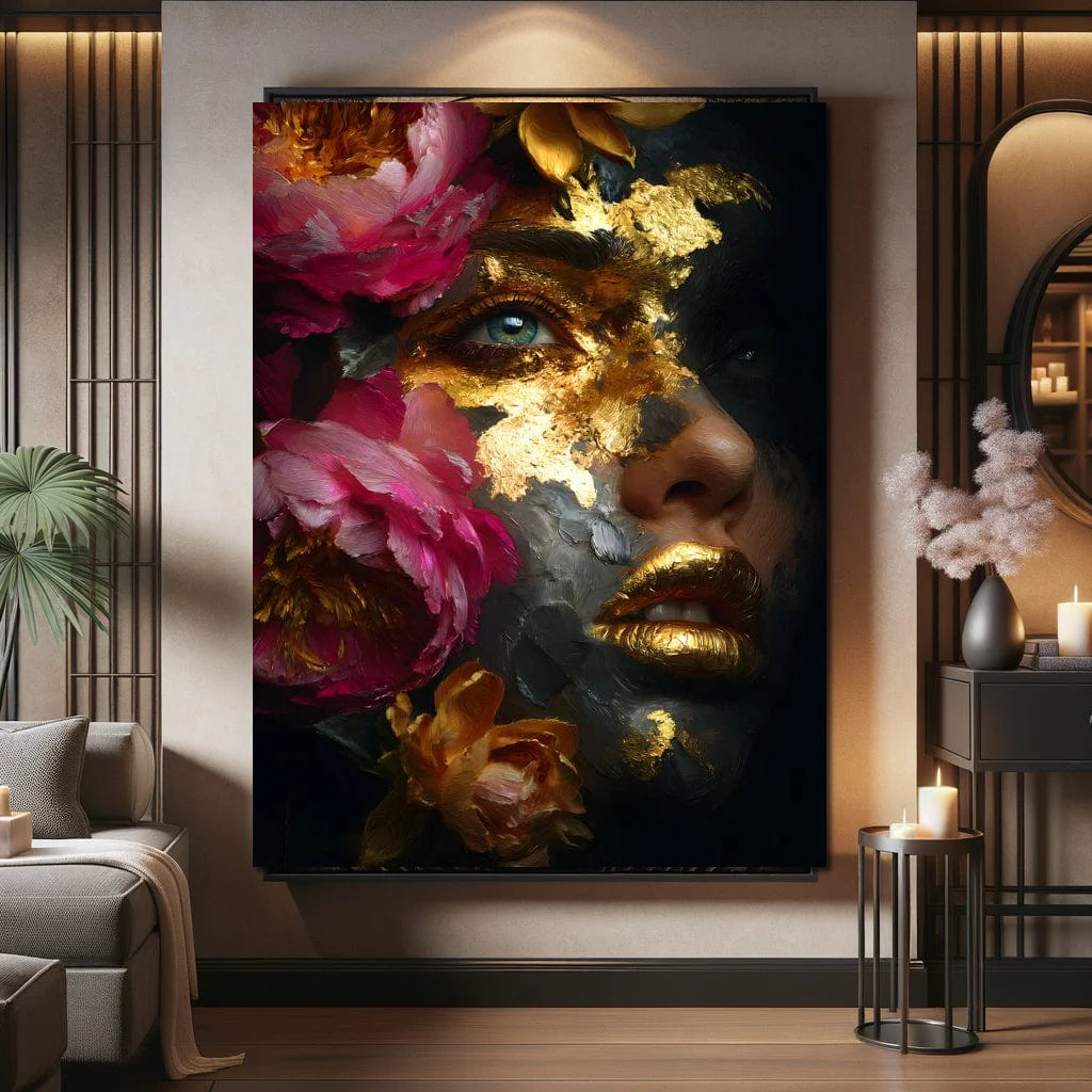 Golden Petal Portrait Radiance - Image 5