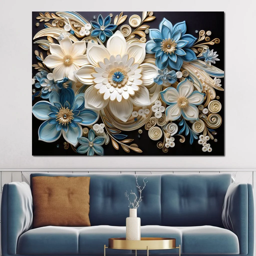 Golden Petals in Azure Nature - Image 4