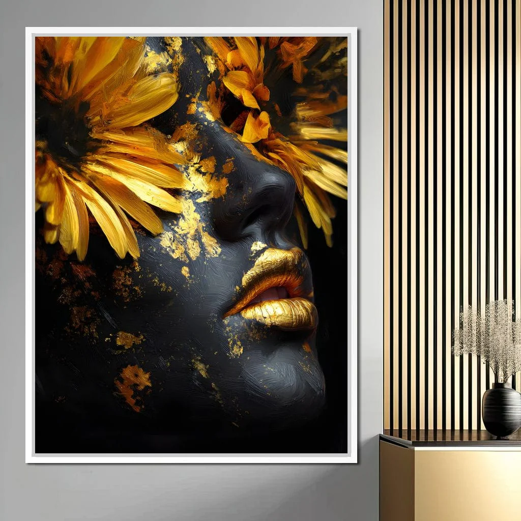 Golden Petals Midnight Muse - Image 12