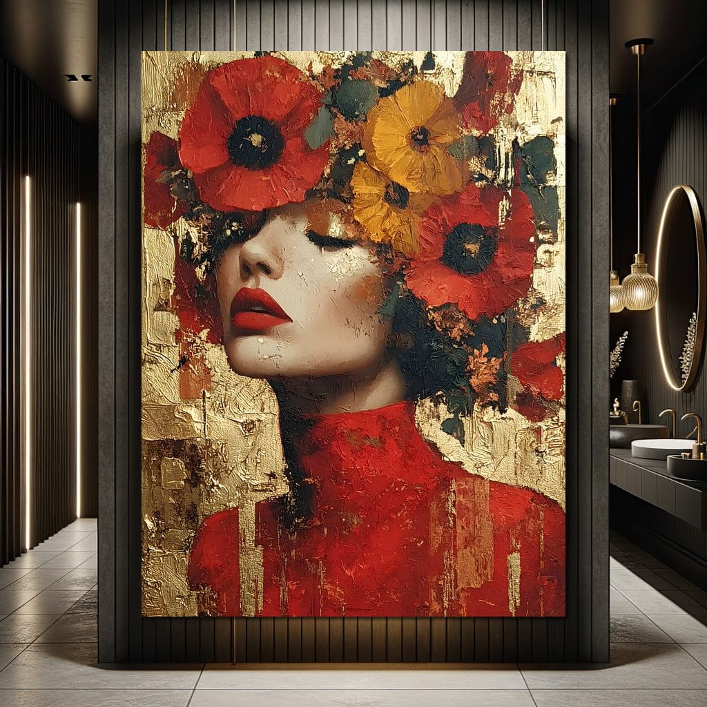 Golden Radiant Floral Muse - Image 6