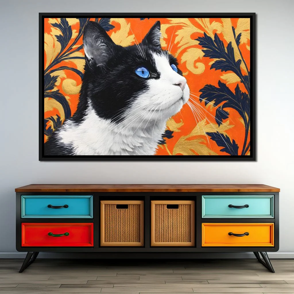 Golden Regal Feline Gaze - Image 3