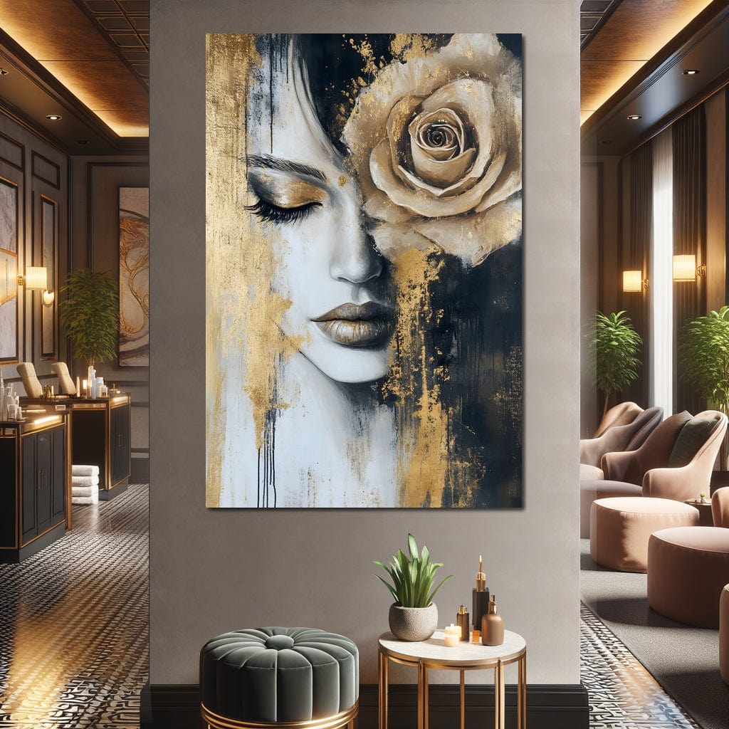 Golden Rose Reverie Portrait - Image 9