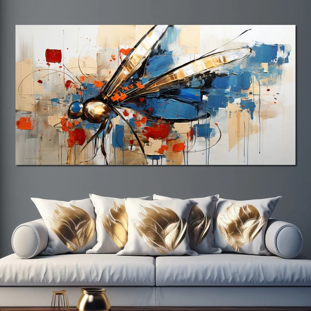 Golden Royal Geometric Dragonfly 01 - Wildrose Creations - Image 11