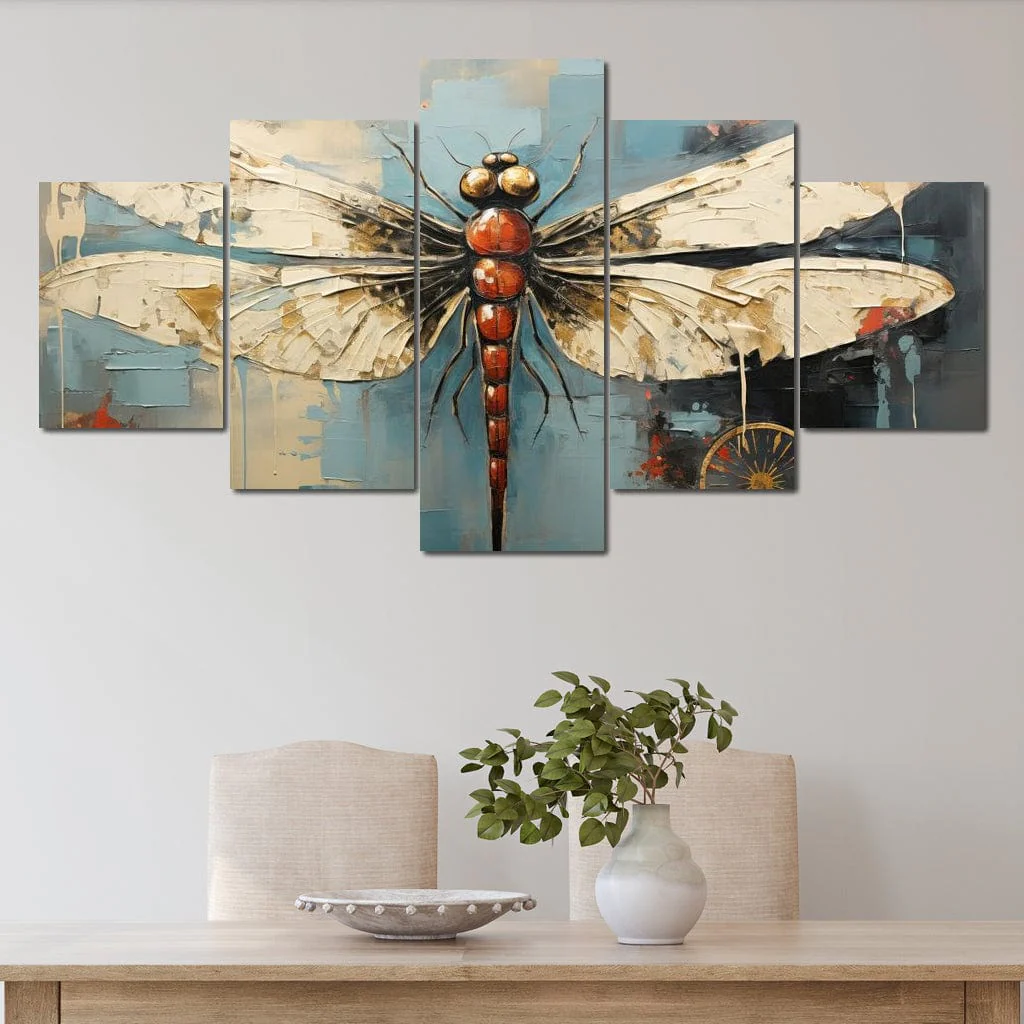 Golden Royal Geometric Dragonfly 04 - Wildrose Creations - Image 10