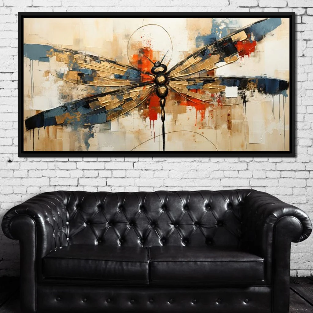 Golden Royal Geometric Harmony Dragonfly - Wildrose Creations - Image 9