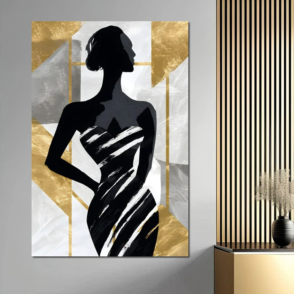 Golden Silhouette Fashion Muse - Image 9