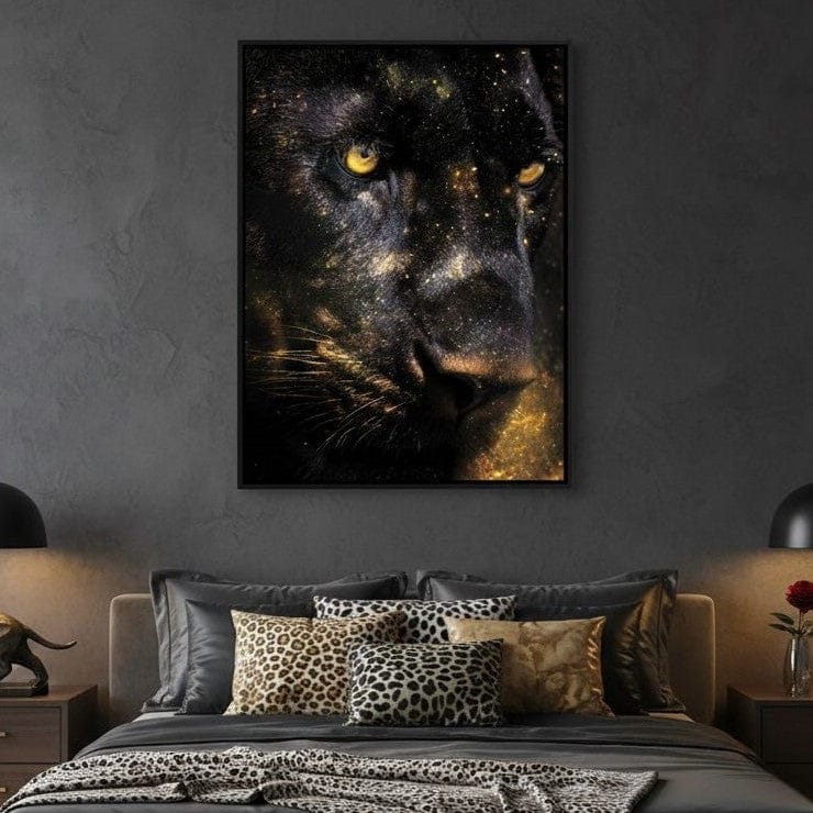 Golden Starlight Panther Portrait - Image 2