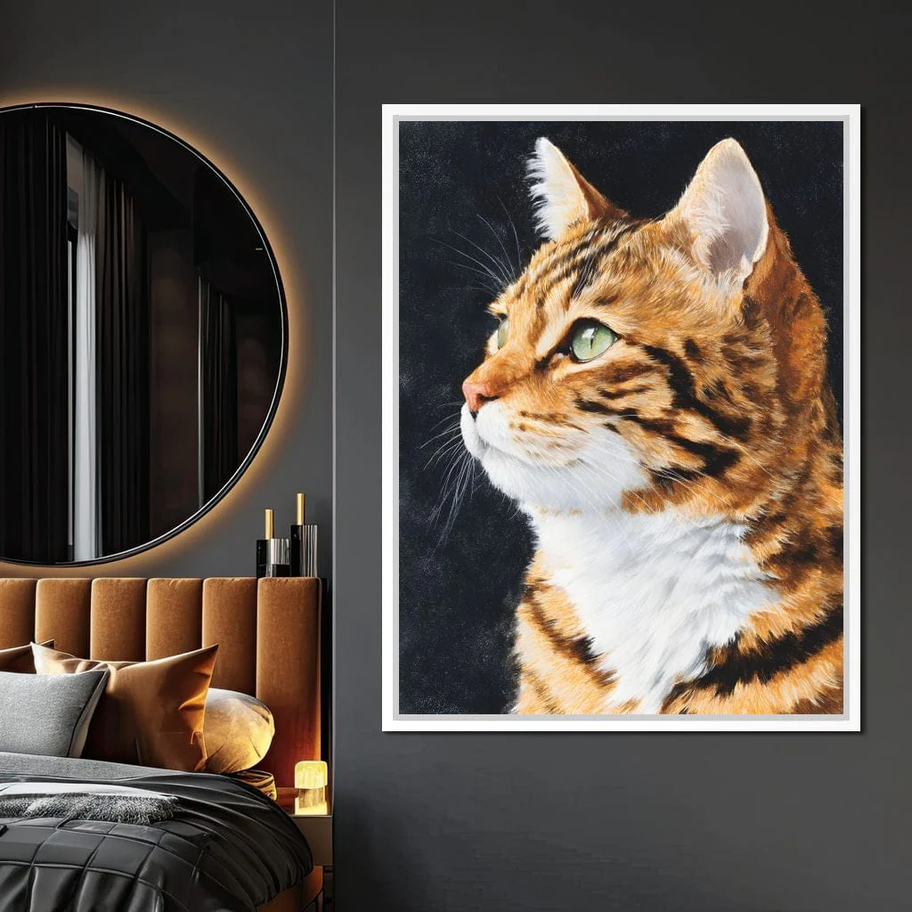 Golden Tabby Cat Portrait - Image 13