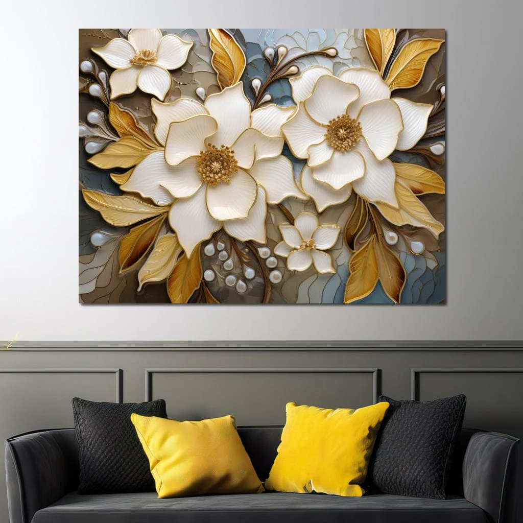 Golden Vortex of Organic Blooms - Image 12