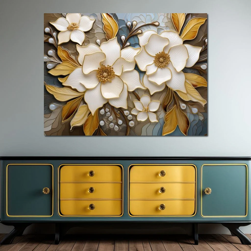 Golden Vortex of Organic Blooms - Image 13