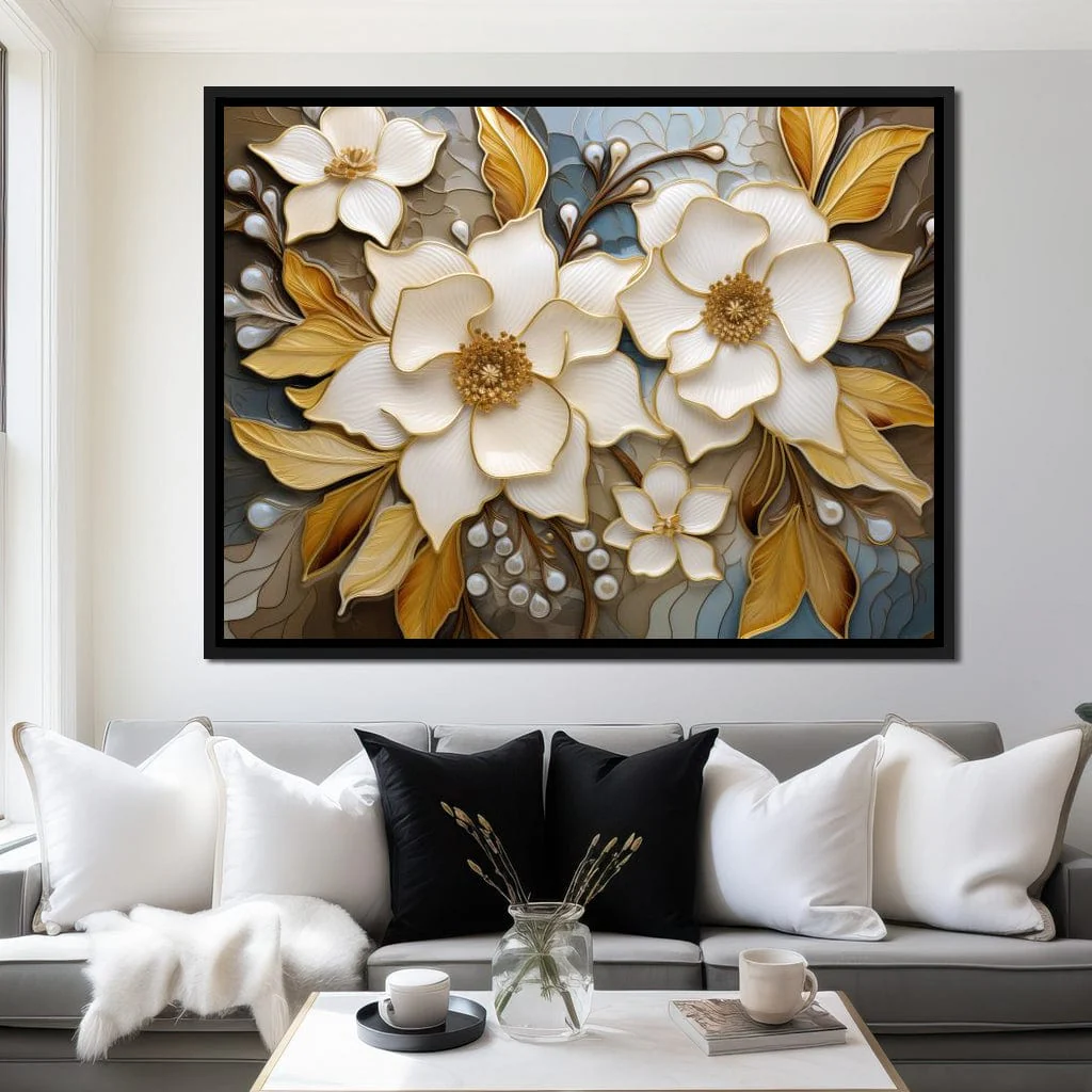 Golden Vortex of Organic Blooms - Image 3