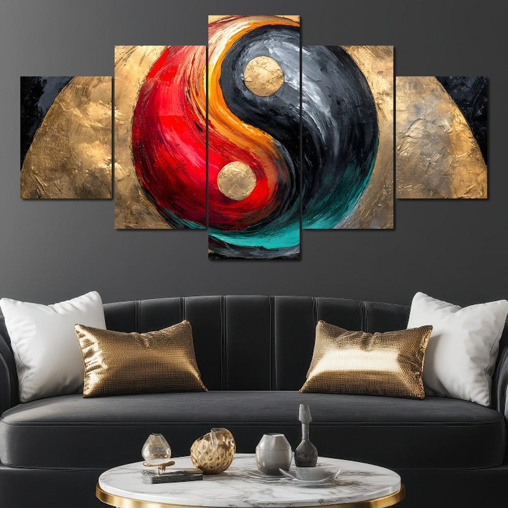 Golden Yin Yang Abstract Energy - Image 6