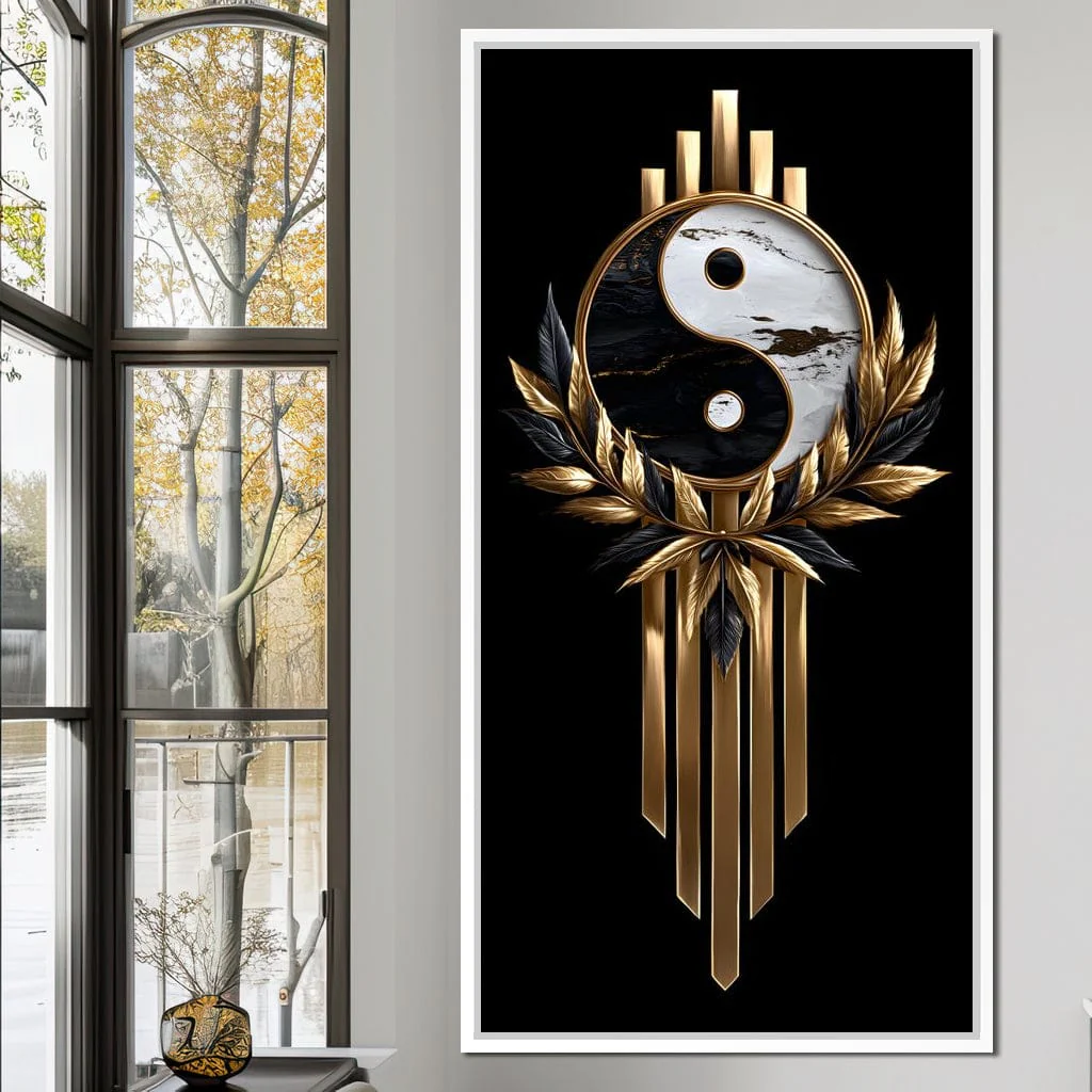 Golden Yin Yang Marble Elegance - Image 10