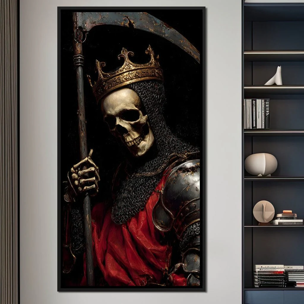 Gothic Reaper King Knight Skull - Image 5