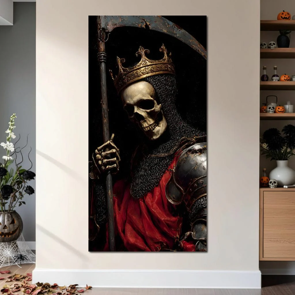 Gothic Reaper King Knight Skull - Image 7