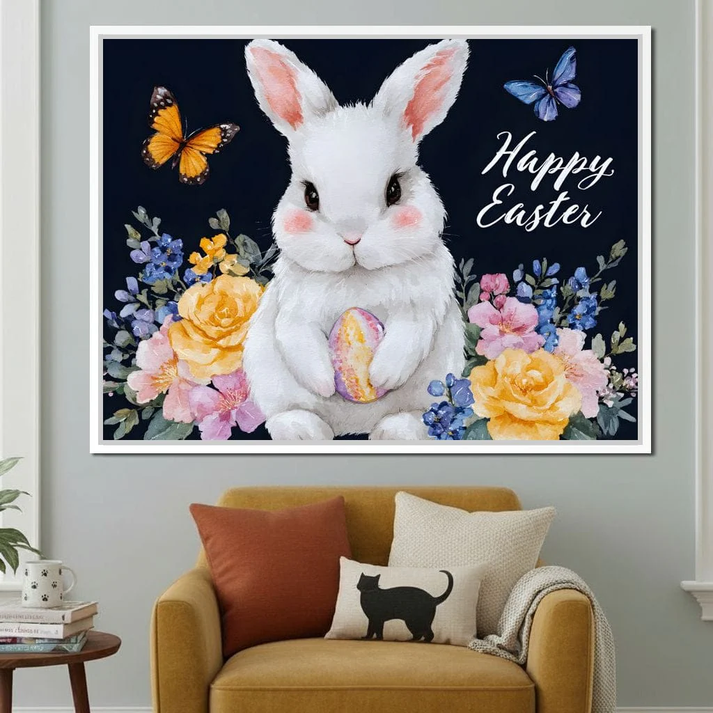 Happy Easter Bunny Watercolor - Image 8