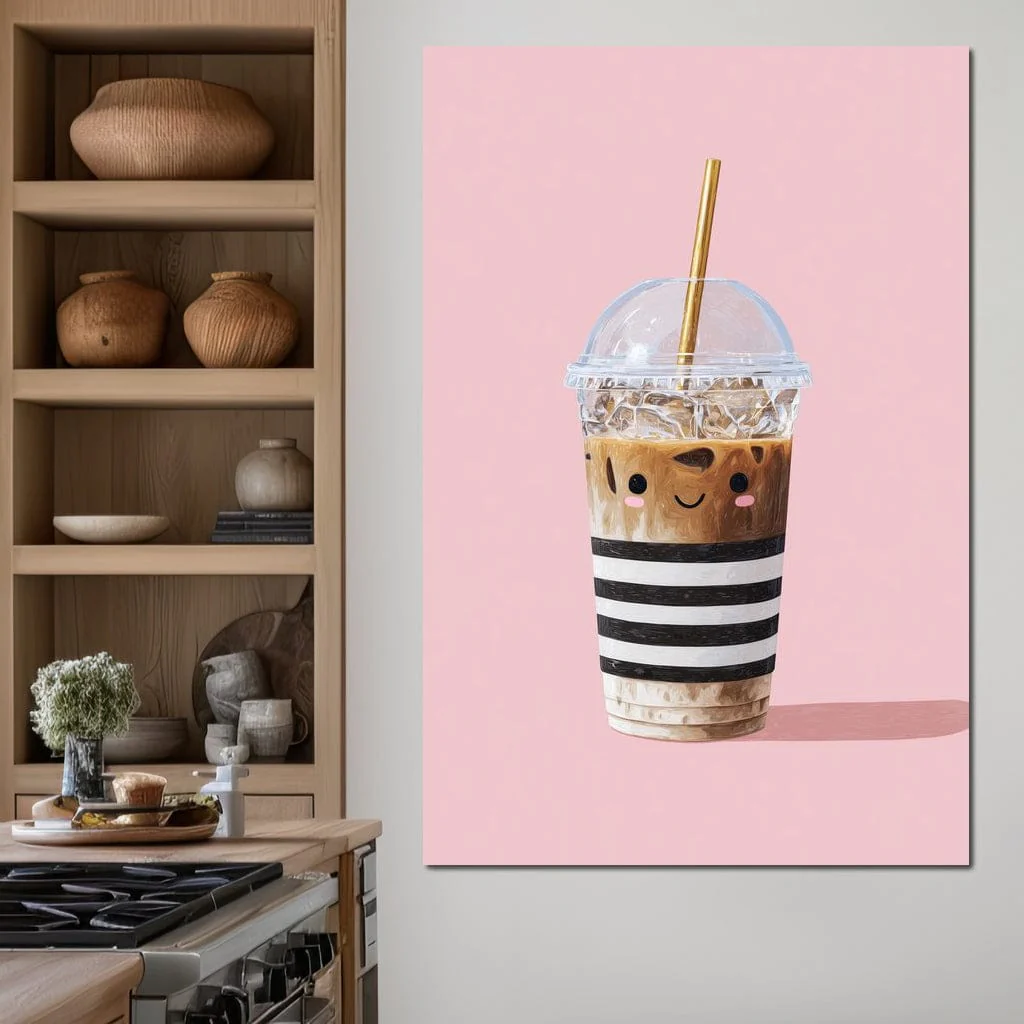 Happy Iced Latte Pop Minimalism - Image 8