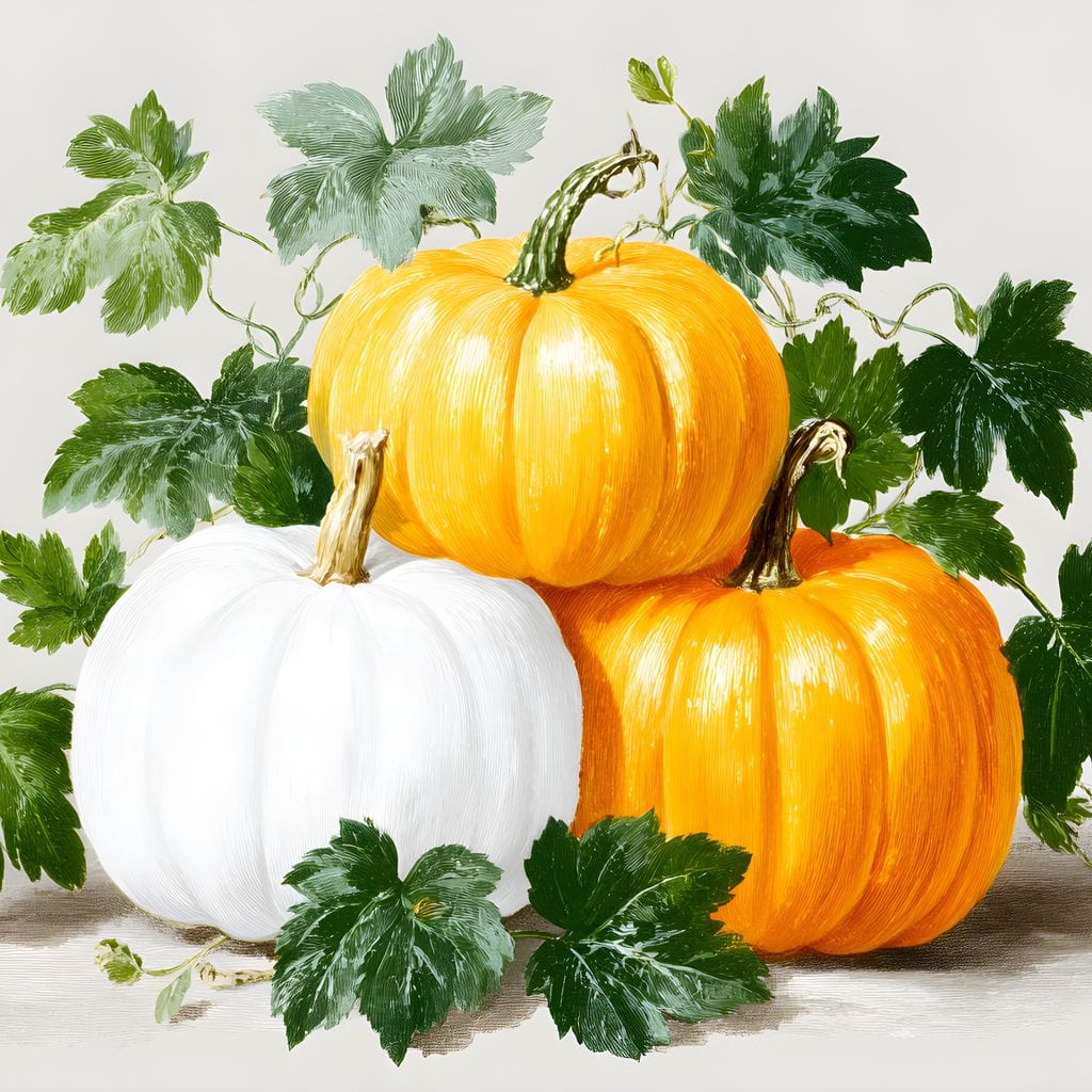 Harvest Pumpkin Trio Botanical - Image 13