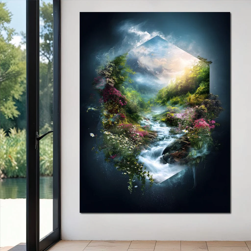 Hexagonal Nature Portal Cascade - Image 5