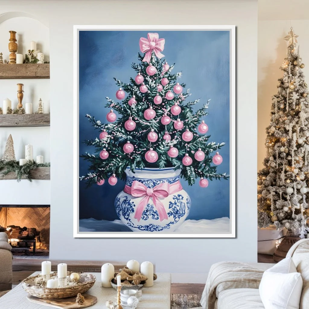 Holiday Fir With Pink Baubles - Image 2