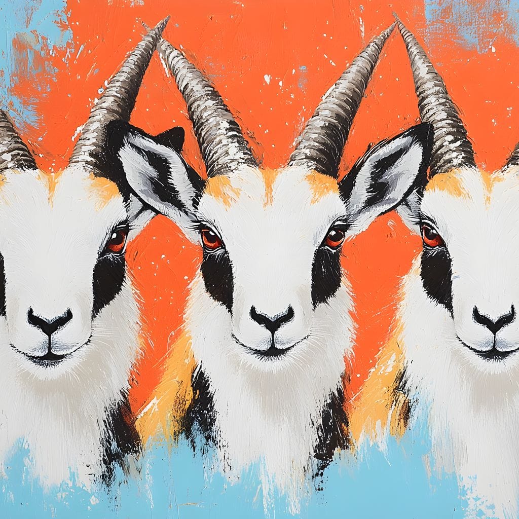 Horned Gazelle Trio - Image 13
