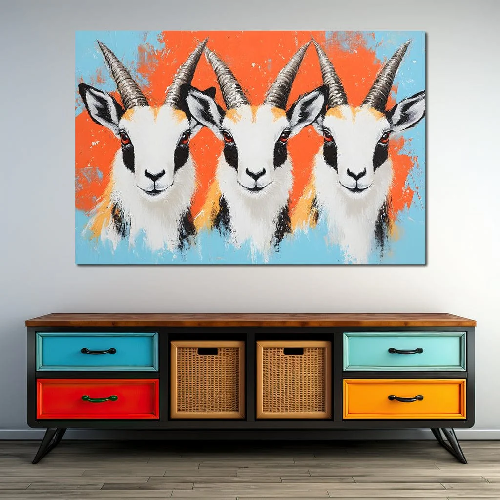 Horned Gazelle Trio - Image 5