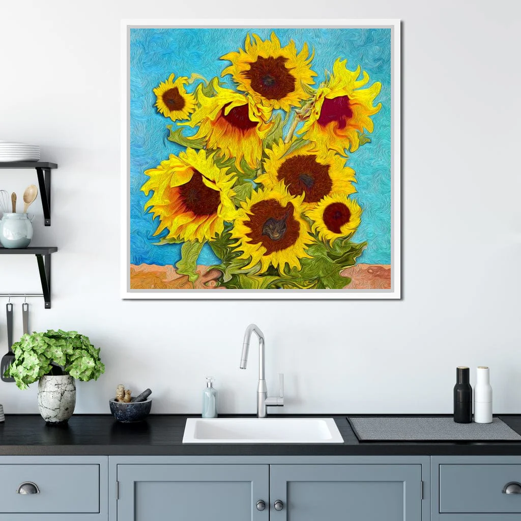 Impressionist Sunflowers