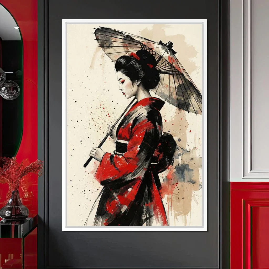 Japanese Woman with Umbrella - Image 5