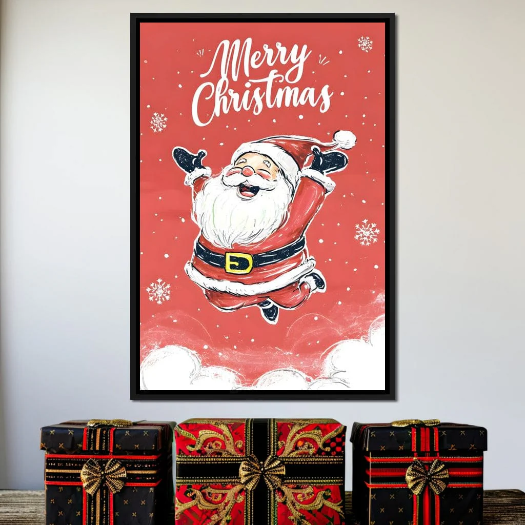 Joyful Santa Snowfall Holiday - Image 12