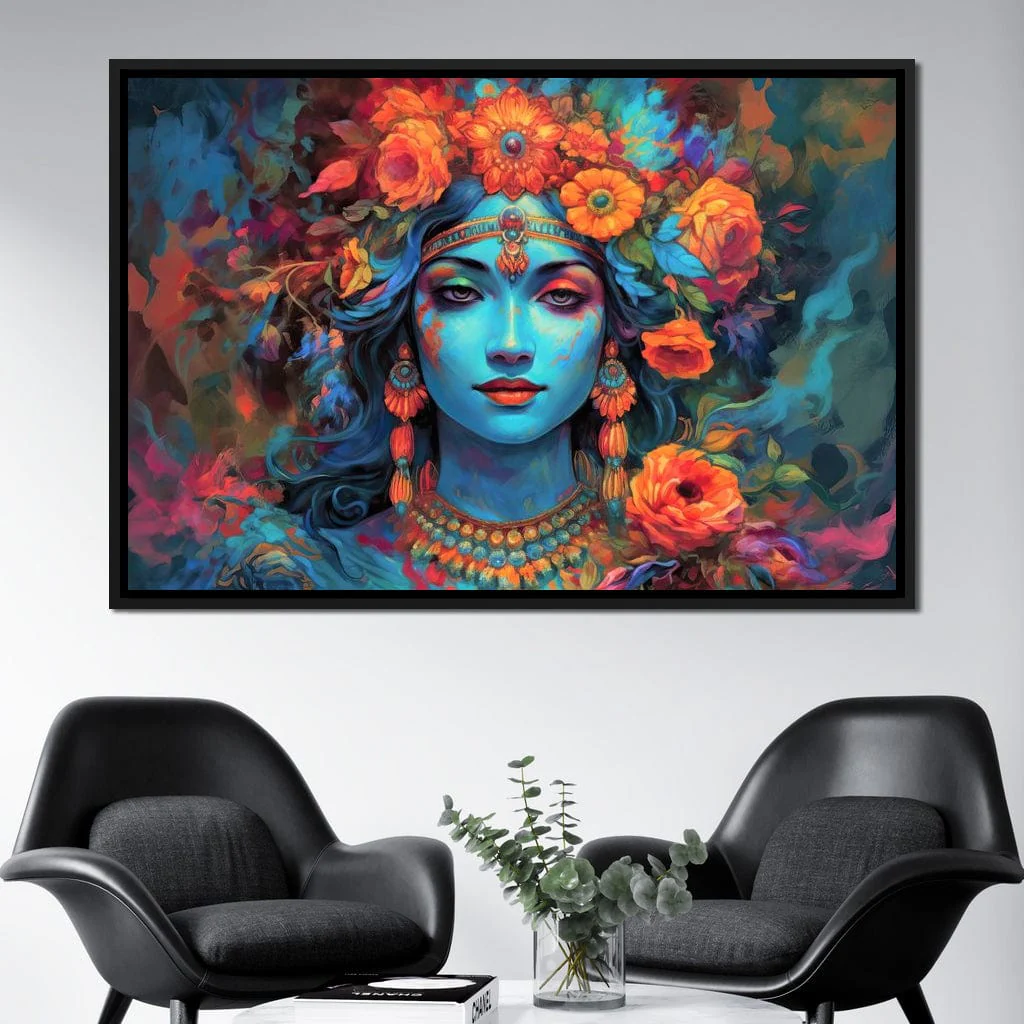 Lakshmi Floral Mural - Image 4
