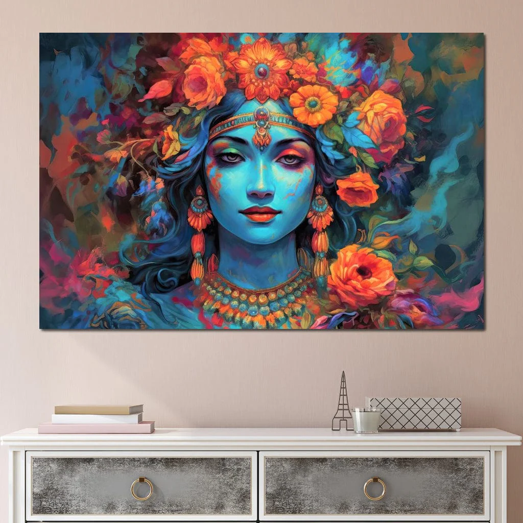 Lakshmi Floral Mural - Image 5
