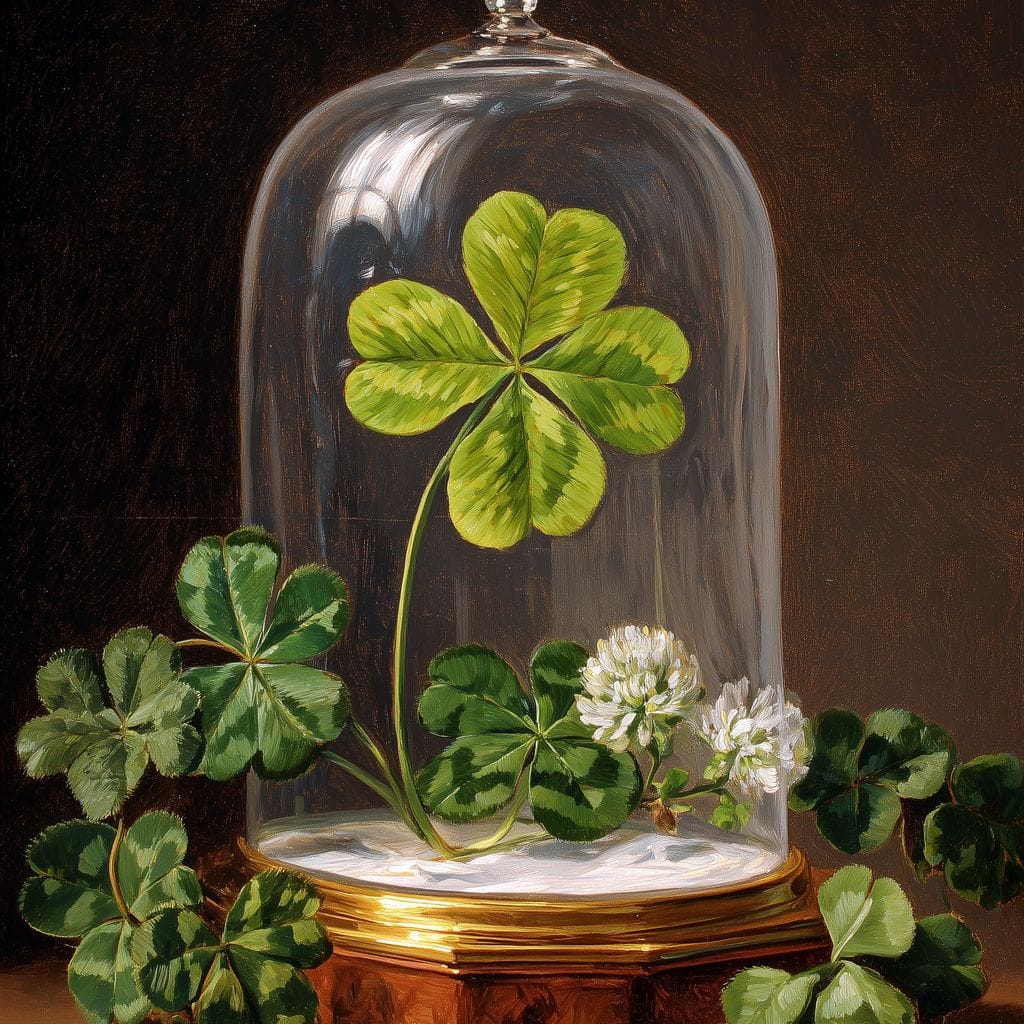 Lucky Clover Glass Dome - Image 14