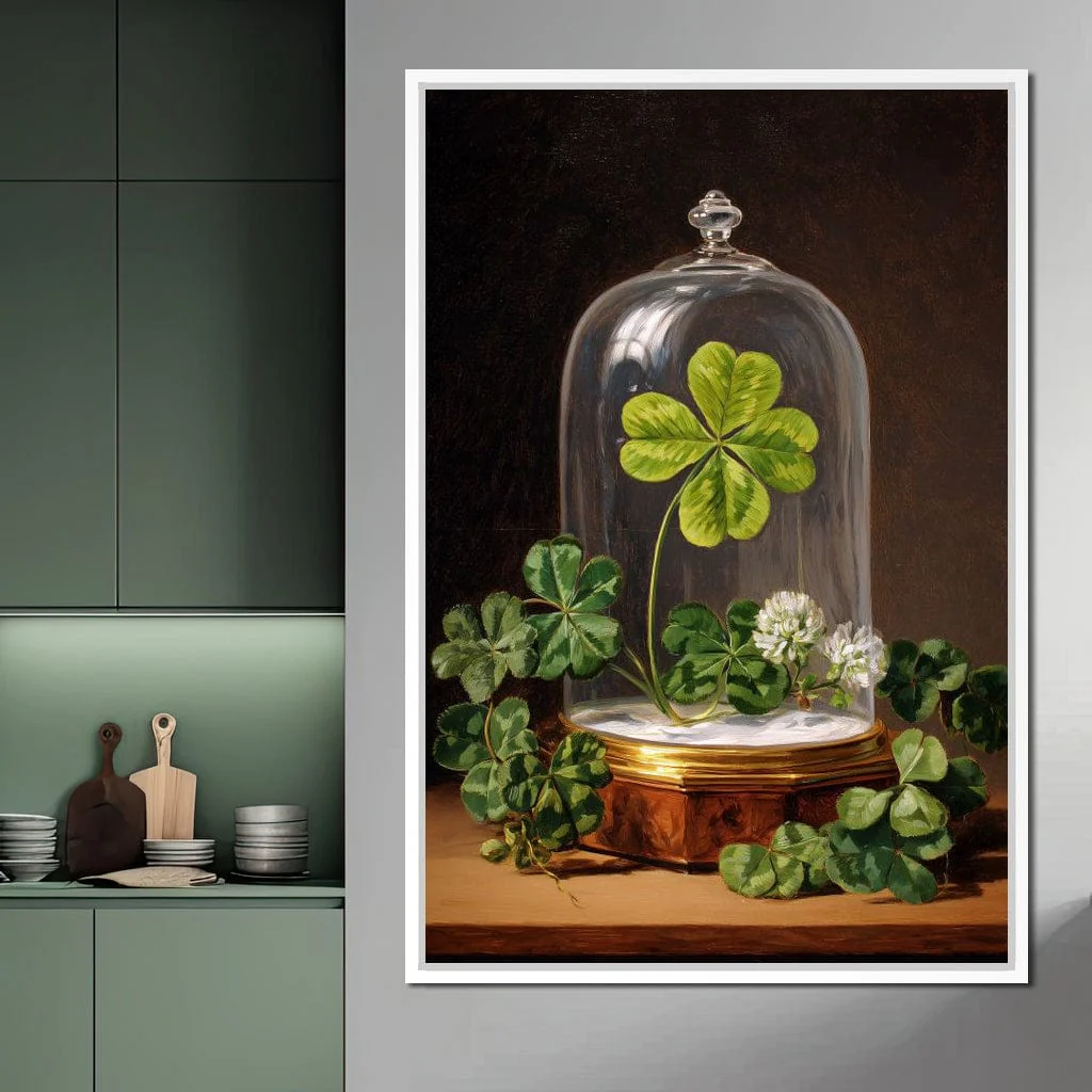 Lucky Clover Glass Dome - Image 5