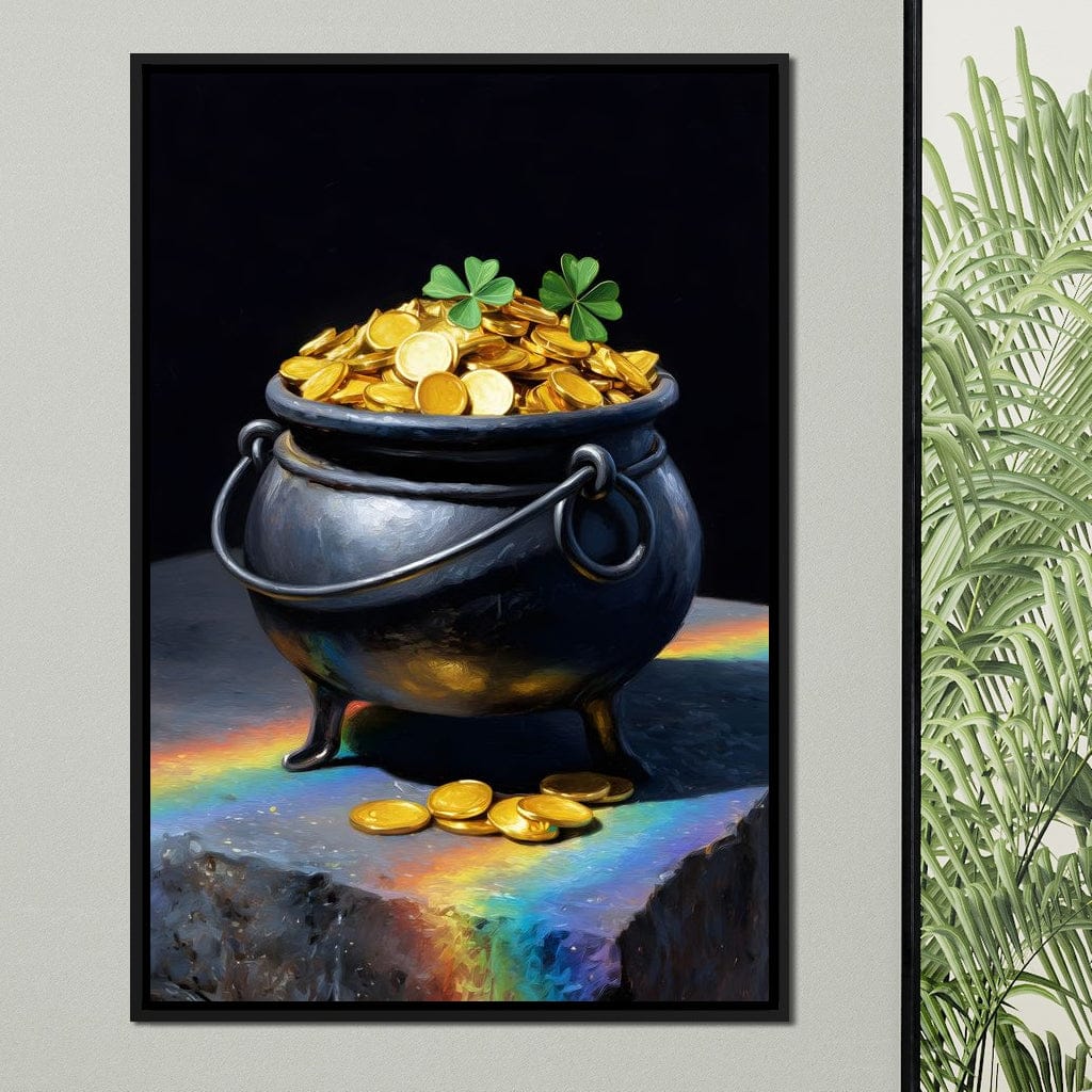 Lucky Clover Gold Cauldron - Image 2
