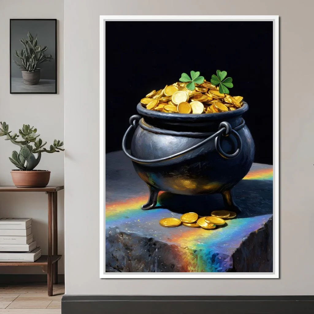 Lucky Clover Gold Cauldron - Image 4
