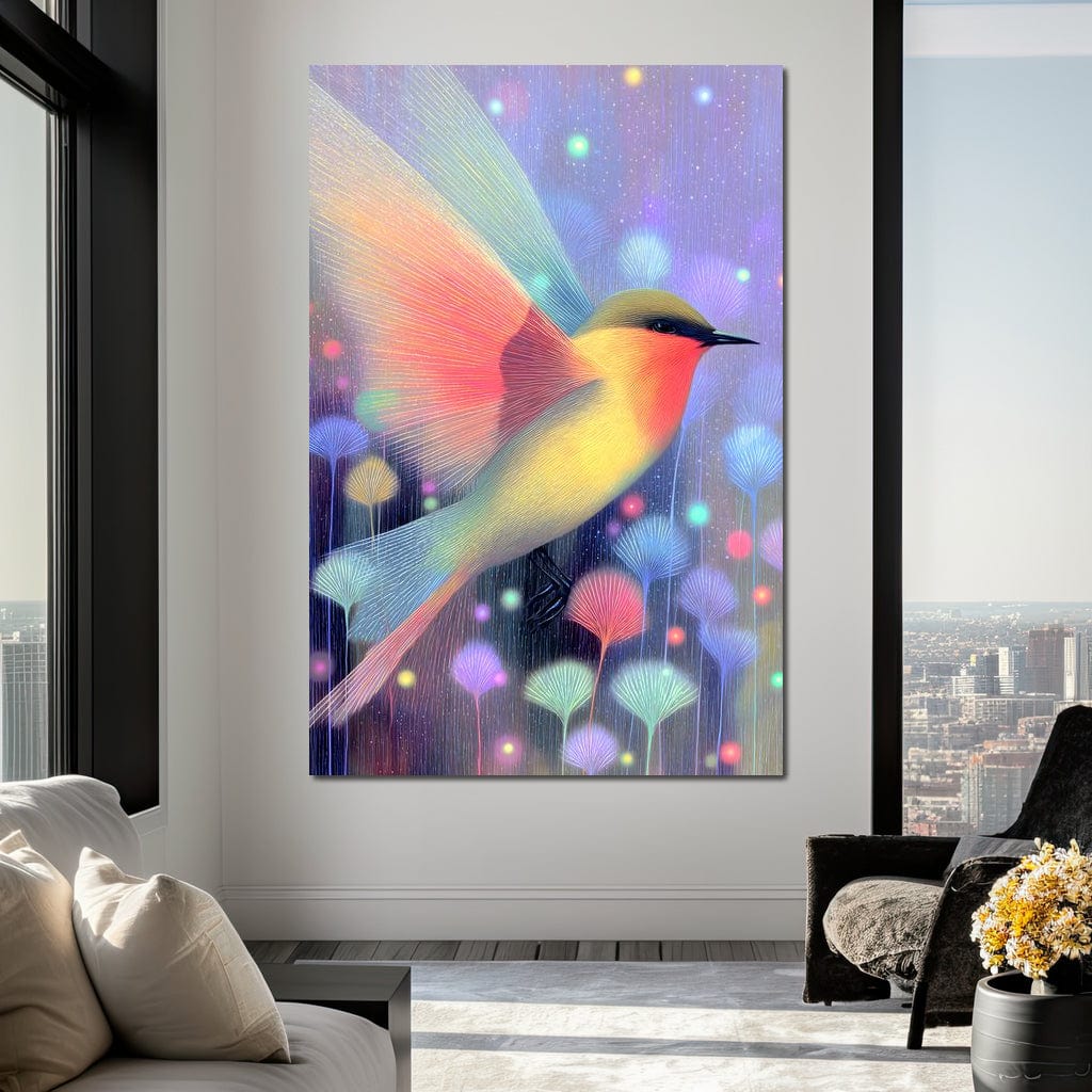 Luminous Bird of Starlit Garden - Image 8