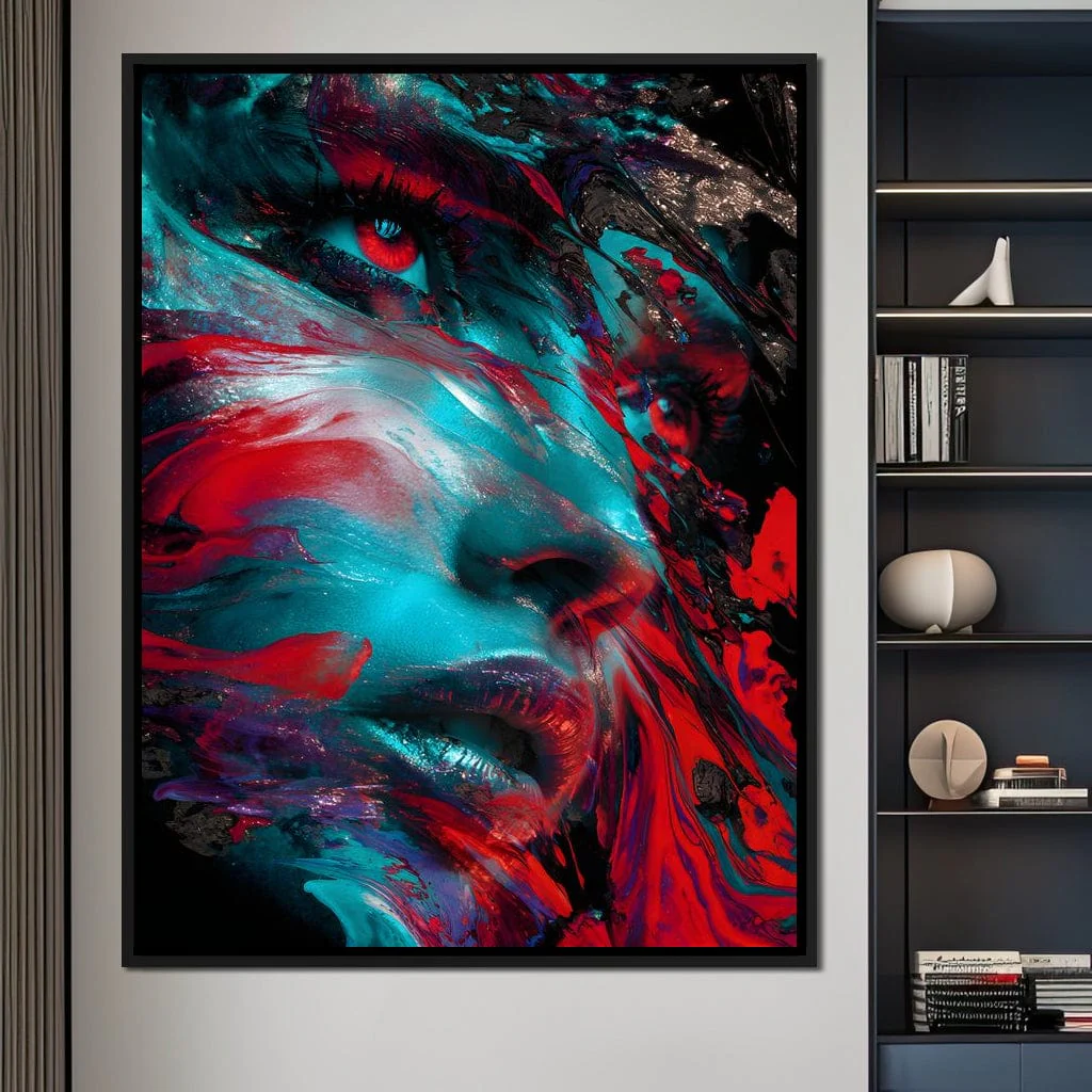 Luminous Inferno Portrait Vision - Image 2