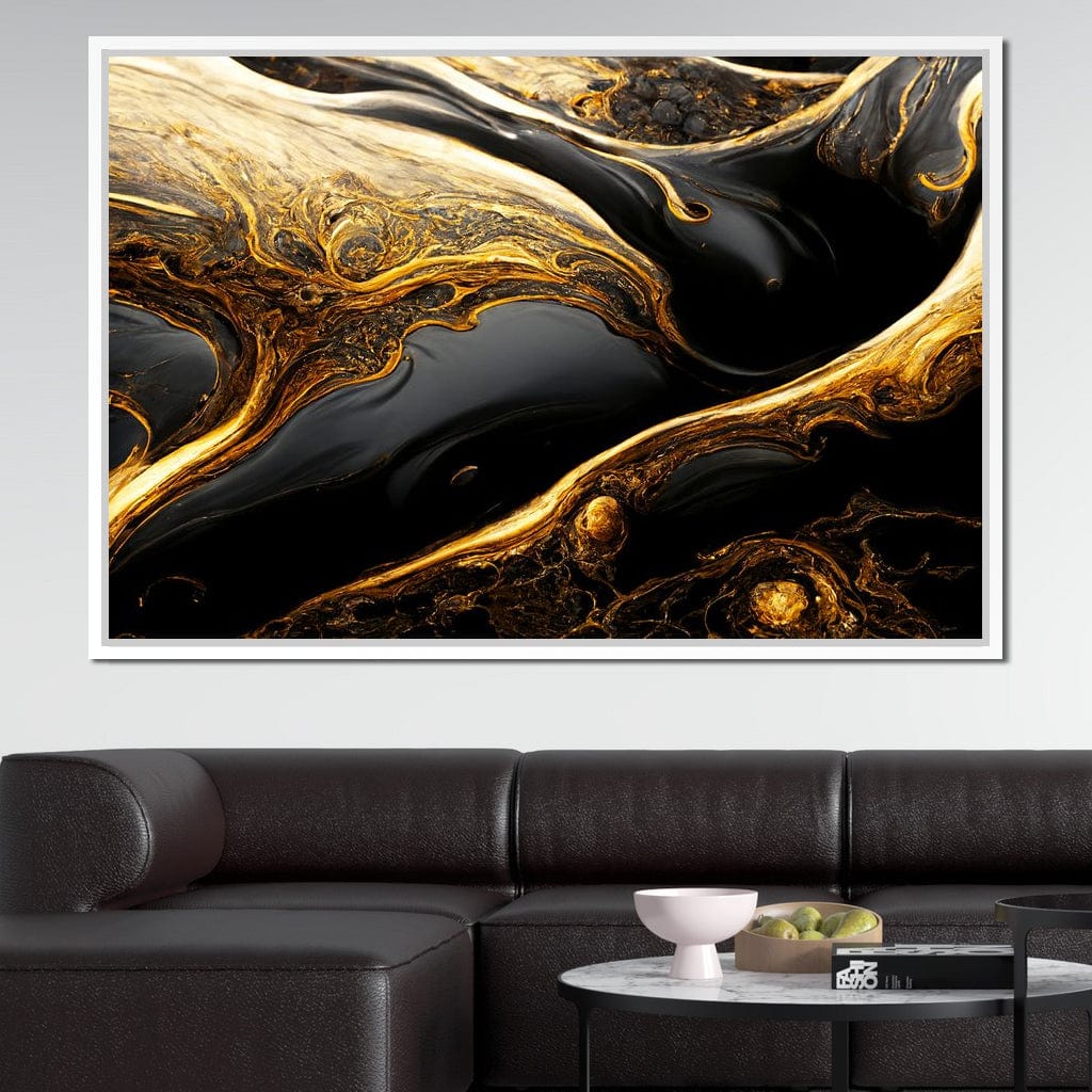 Luxury Abstract Marble in Black & Gold - Image 20