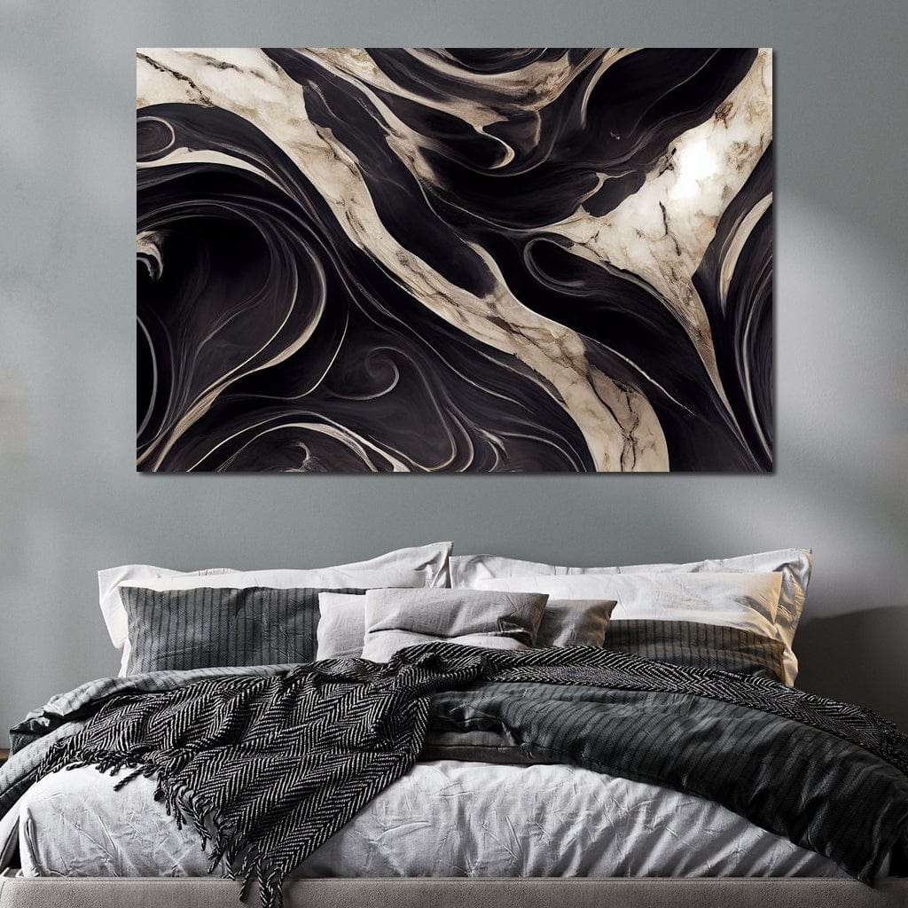 Luxury Abstract Marble in Black & White - Image 12