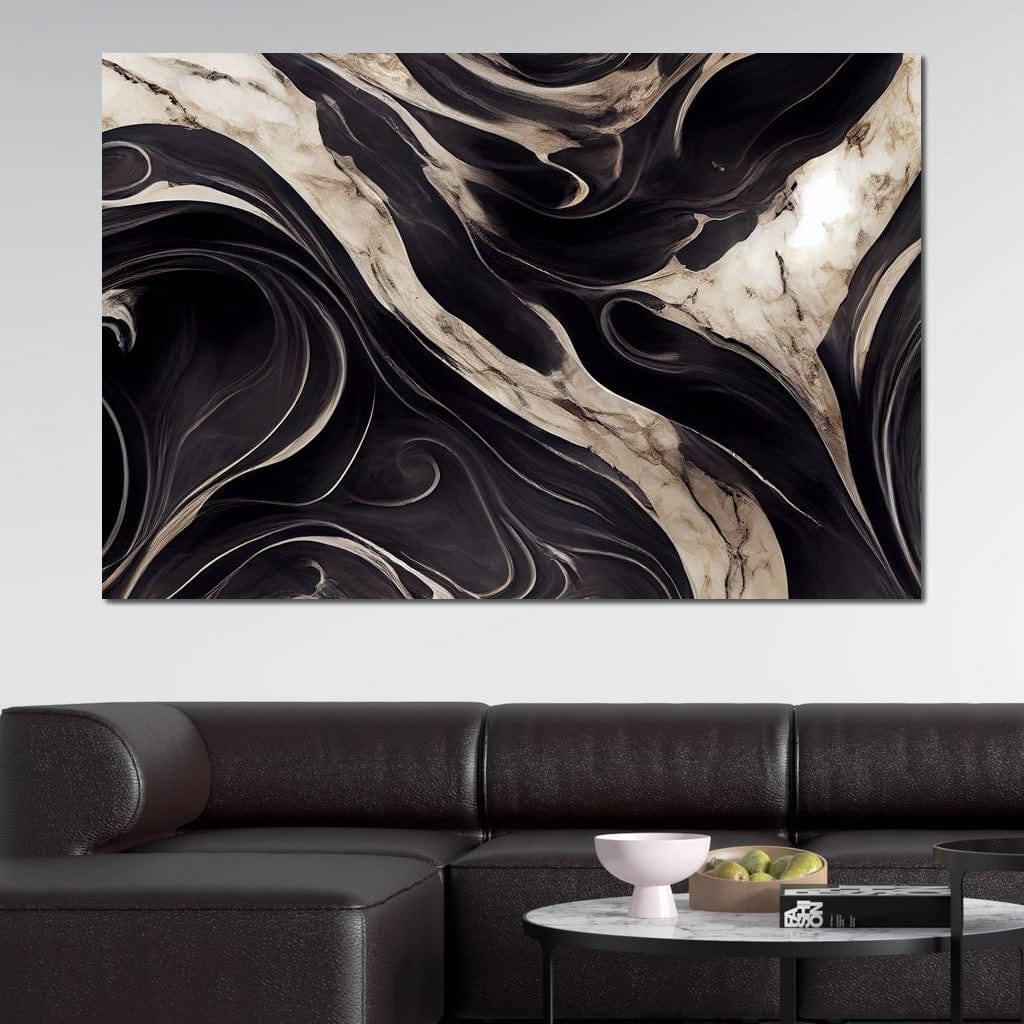 Luxury Abstract Marble in Black & White - Image 13