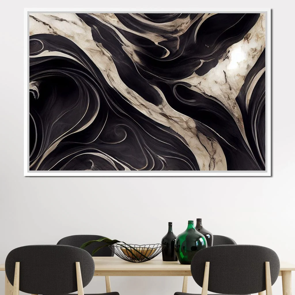 Luxury Abstract Marble in Black & White - Image 17