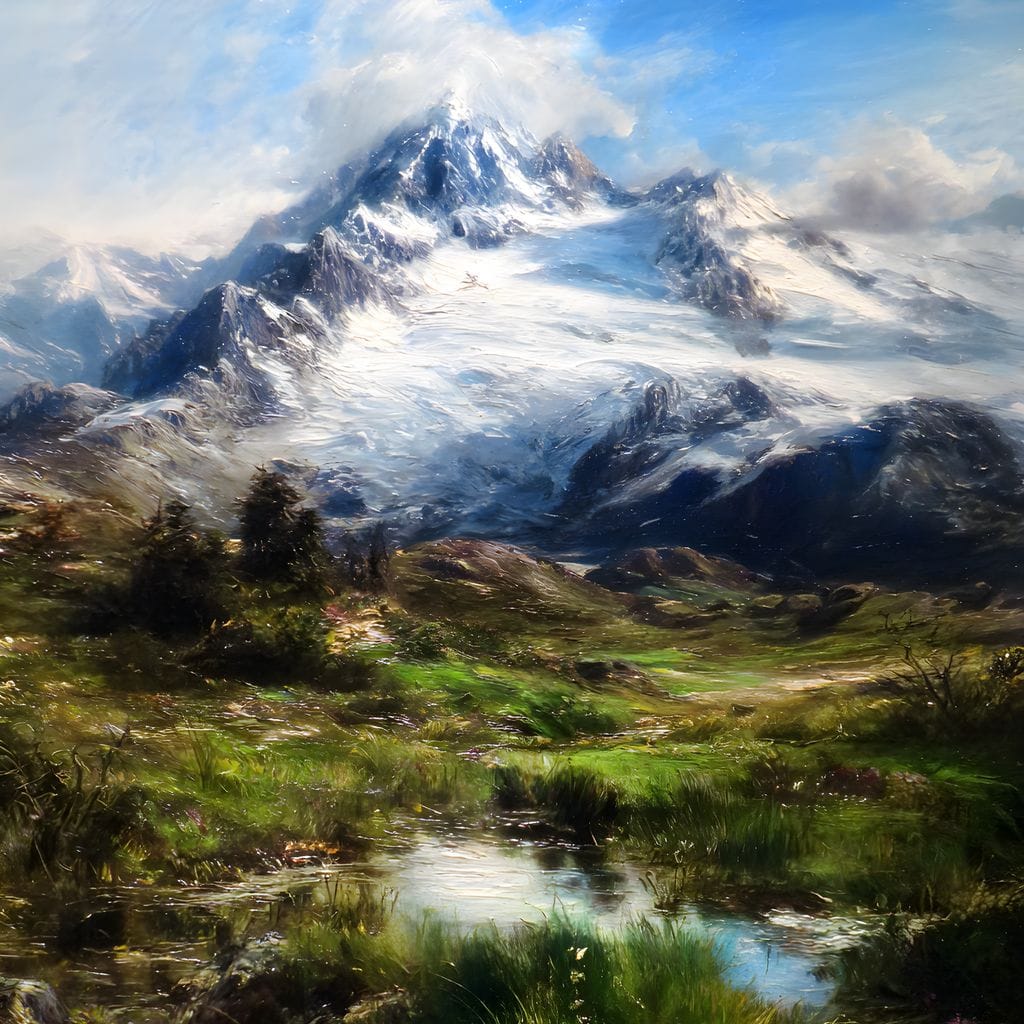 Majestic Alpine Snowbound Peak - Image 14