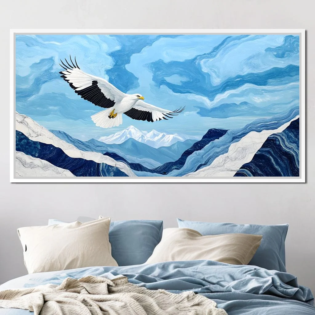 Majestic Eagle Soaring Over Peaks - Image 9