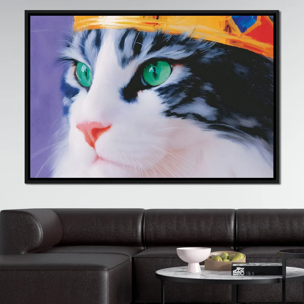 Majestic Feline Emerald Eyes - Image 2